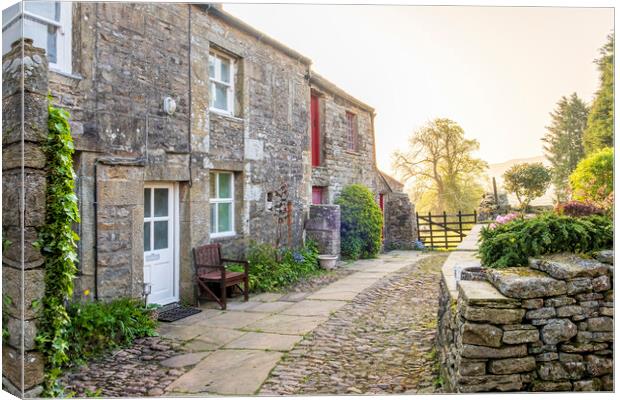 Muker Village Swaledale Canvas Print by Tim Hill