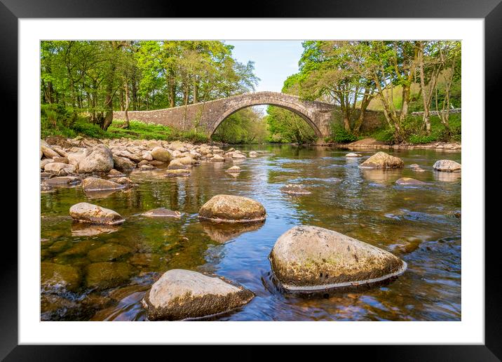 Ivelet Bridge River Swale Framed Mounted Print by Tim Hill