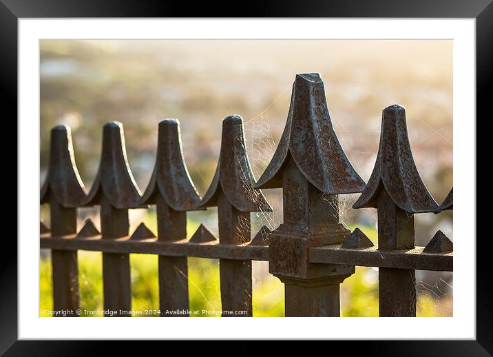 Rusty railings Framed Mounted Print by Ironbridge Images