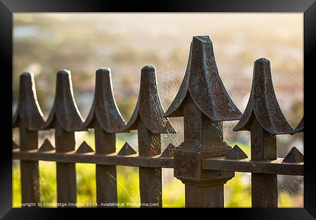 Rusty railings Framed Print by Ironbridge Images