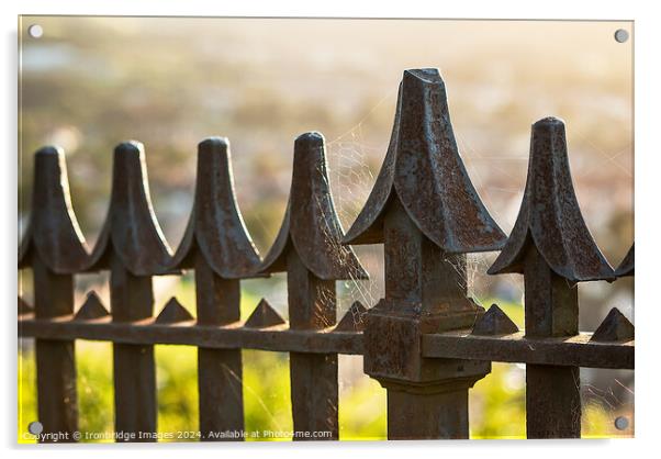 Rusty railings Acrylic by Ironbridge Images