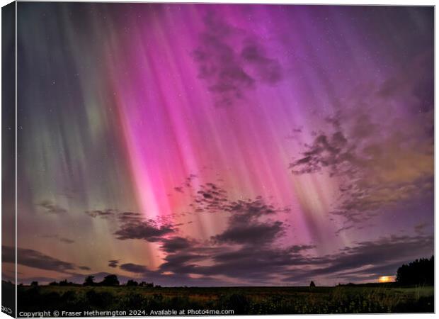 Aurora in the Sky Canvas Print by Fraser Hetherington