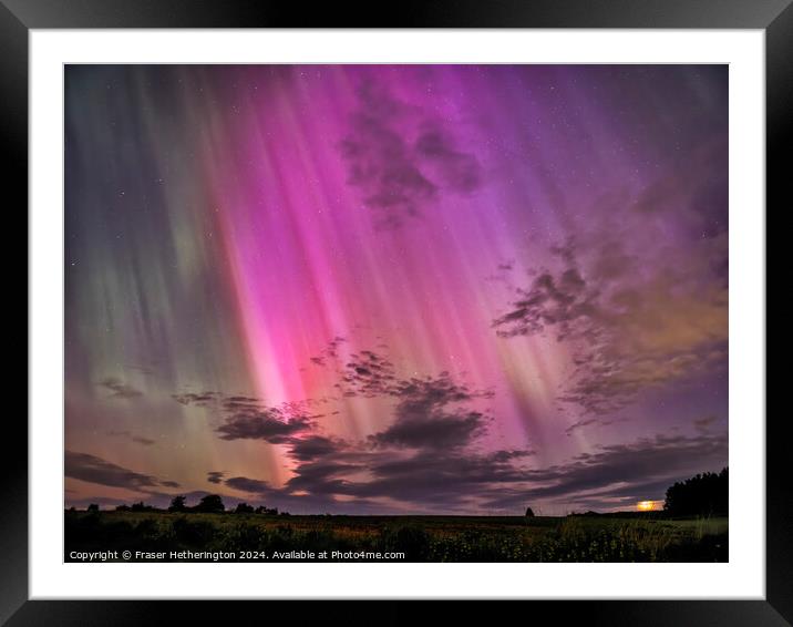 Aurora in the Sky Framed Mounted Print by Fraser Hetherington