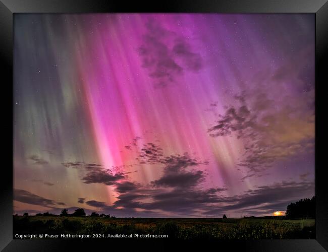 Aurora in the Sky Framed Print by Fraser Hetherington