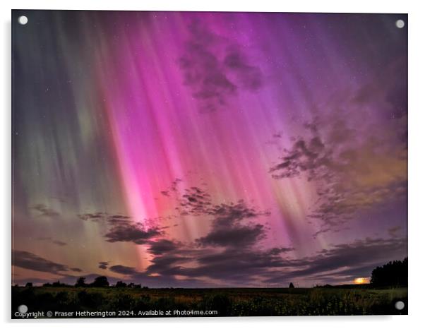 Aurora in the Sky Acrylic by Fraser Hetherington