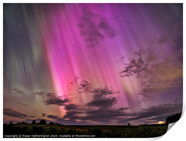 Aurora in the Sky Print by Fraser Hetherington