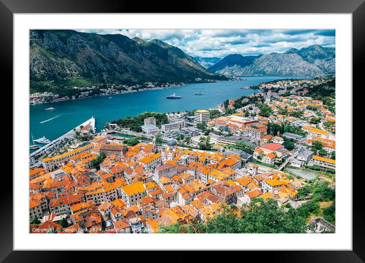 Kotor, Montenegro Framed Mounted Print by Sanga Park