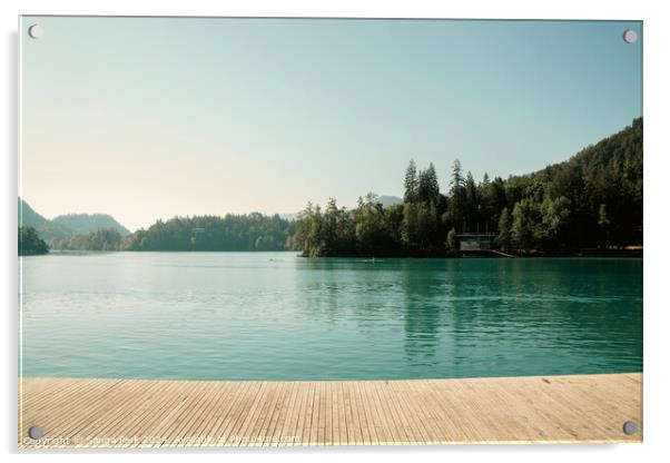 Lake Bled, Slovenia Acrylic by Sanga Park