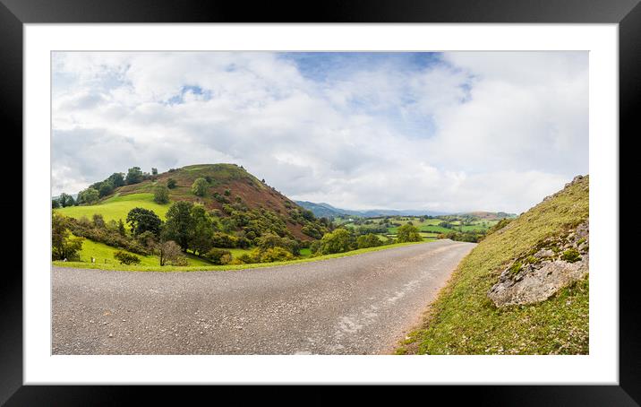 Castell Dinas Bran on top of a hillside Framed Mounted Print by Jason Wells
