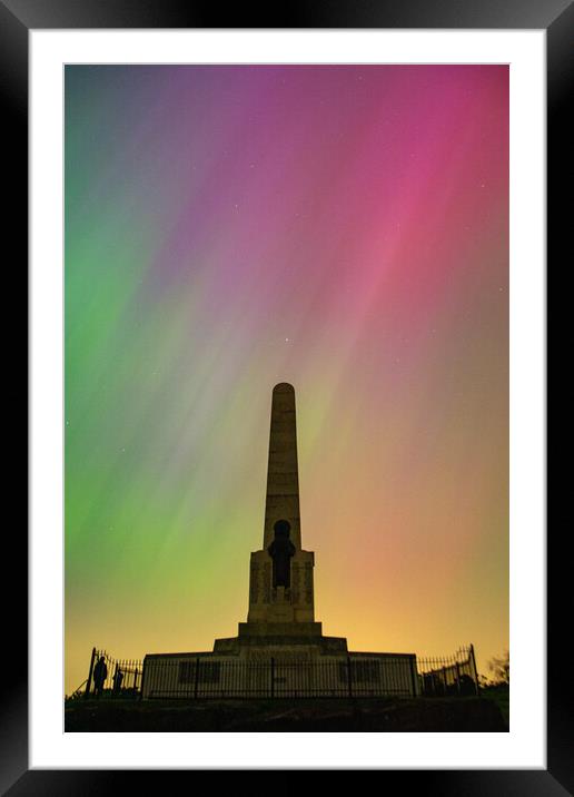 Aurora Borealis from West Kirby Framed Mounted Print by Liam Neon