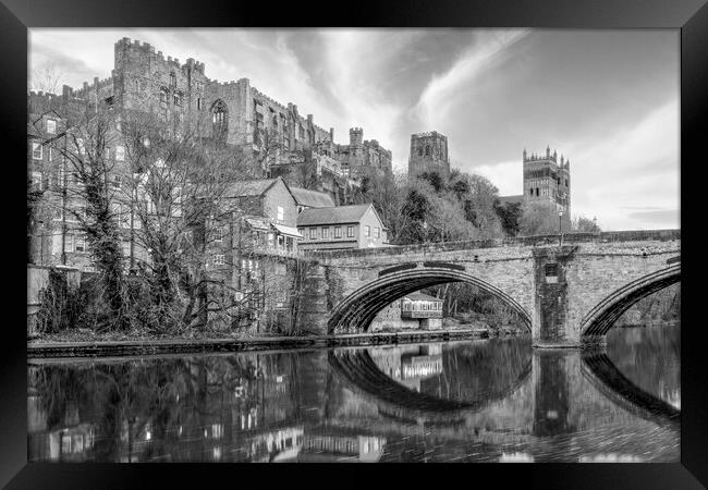 Durham Castle from Framwellgate Bridge Framed Print by Tim Hill