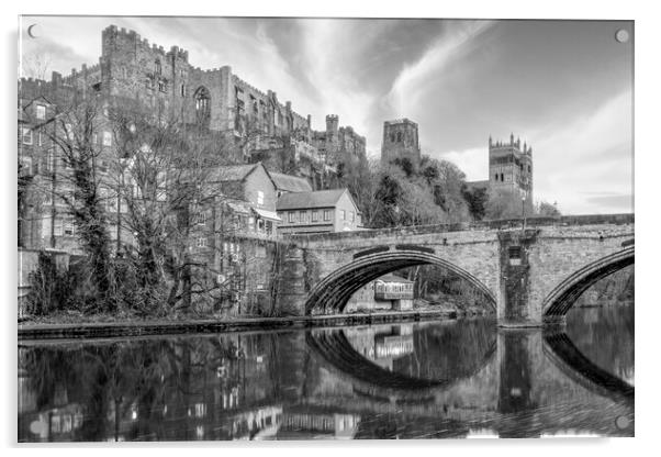 Durham Castle from Framwellgate Bridge Acrylic by Tim Hill