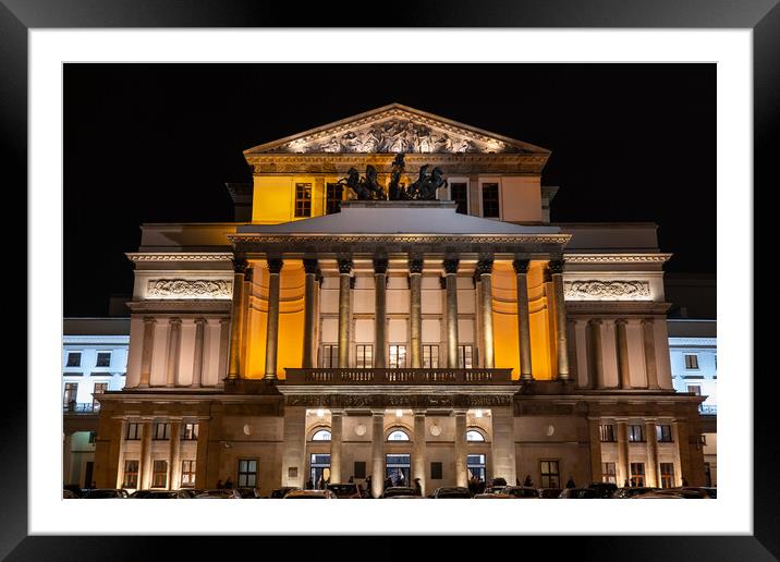 Grand Theatre And National Opera In Warsaw Framed Mounted Print by Artur Bogacki