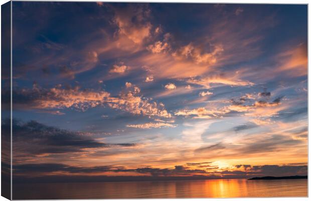 Lovely evening on Llandwyn Island Anglesey  Canvas Print by Gail Johnson