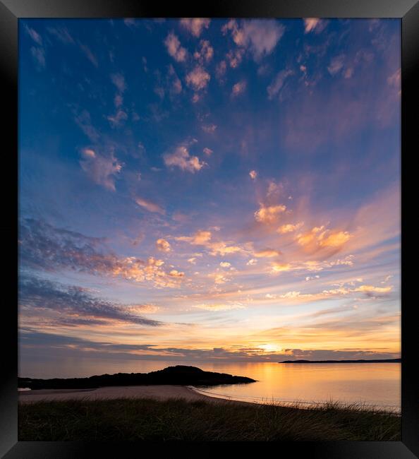 Lovely evening on Llandwyn Island Anglesey  Framed Print by Gail Johnson