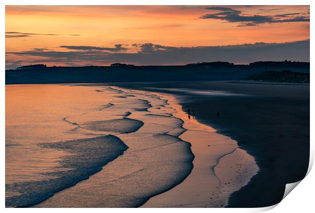 Lovely evening on Llandwyn Island Anglesey  Print by Gail Johnson
