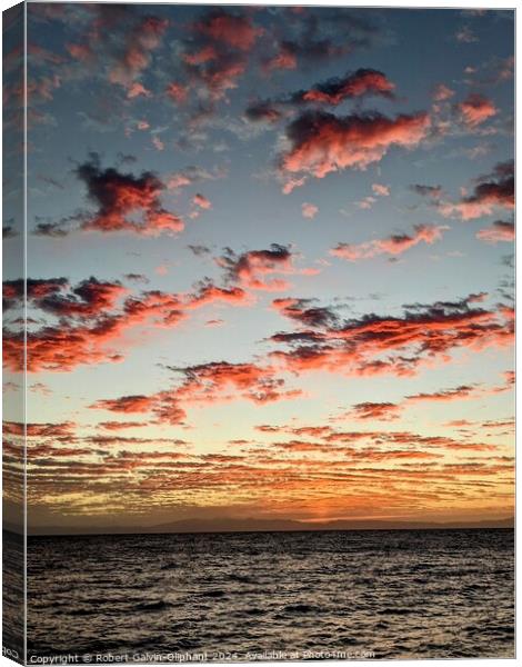 Spectacular sunrise clouds  Canvas Print by Robert Galvin-Oliphant
