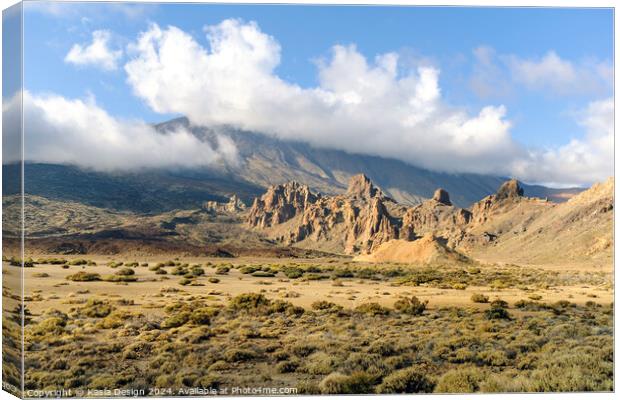 Majestic Mount Teide from Las Canadas Canvas Print by Kasia Design