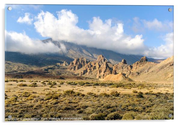 Majestic Mount Teide from Las Canadas Acrylic by Kasia Design