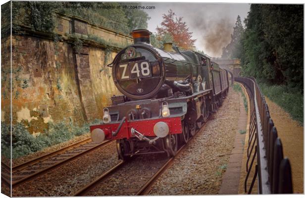 Z48 powering through Sydney Gardens, Bath Canvas Print by Duncan Savidge