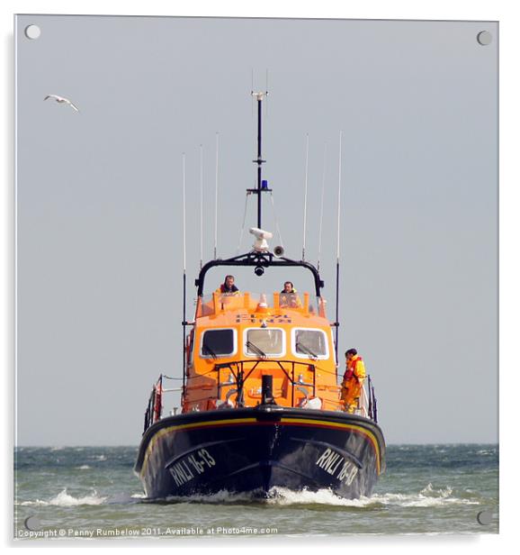 cromer lifeboat Acrylic by Elouera Photography