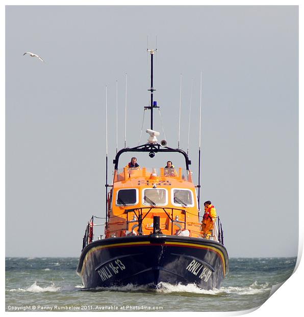 cromer lifeboat Print by Elouera Photography