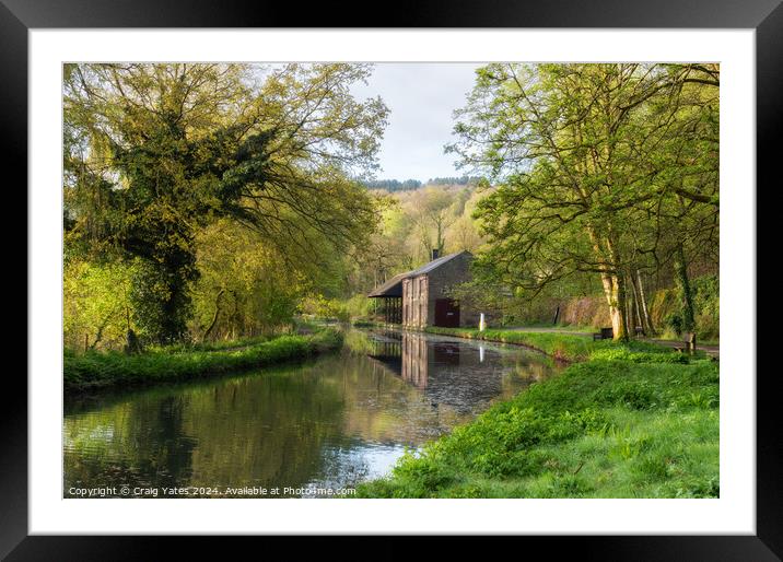 Cromford Canal Morning. Framed Mounted Print by Craig Yates
