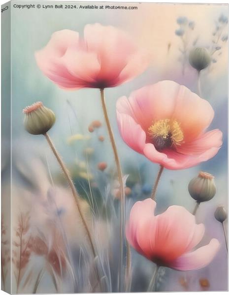 Three poppies Canvas Print by Lynn Bolt