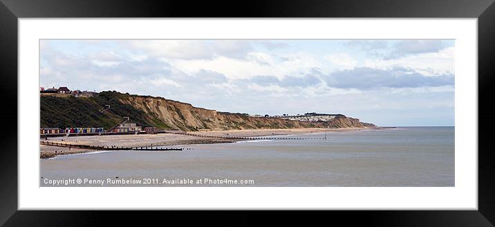 cromer shoreline Framed Mounted Print by Elouera Photography