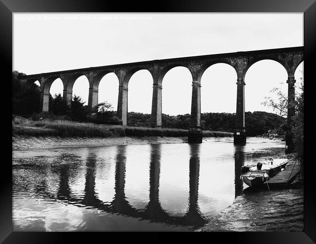 Calstock Viaduct Framed Print by Stephen Hamer