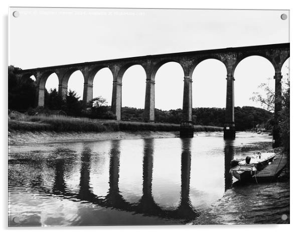 Calstock Viaduct Acrylic by Stephen Hamer