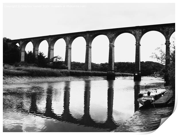Calstock Viaduct Print by Stephen Hamer
