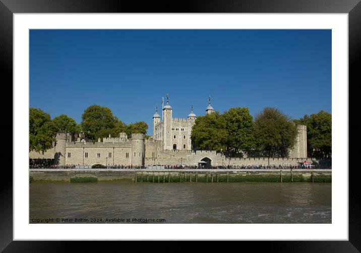 Tower of London Framed Mounted Print by Peter Bolton
