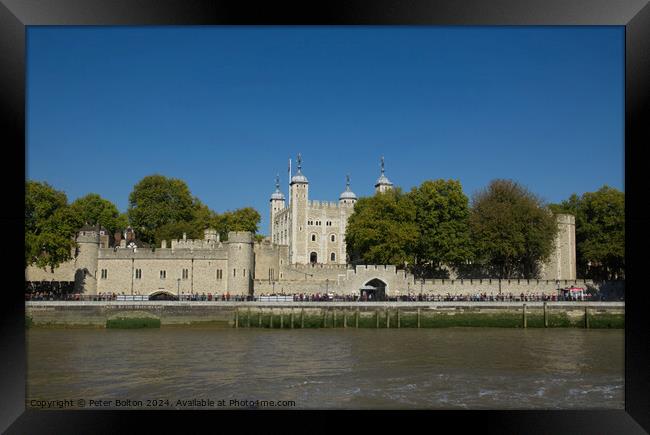 Tower of London Framed Print by Peter Bolton