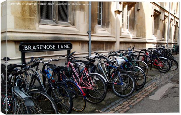 Oxford Bikes Canvas Print by Stephen Hamer