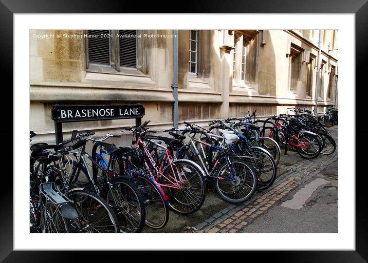 Oxford Bikes Framed Mounted Print by Stephen Hamer