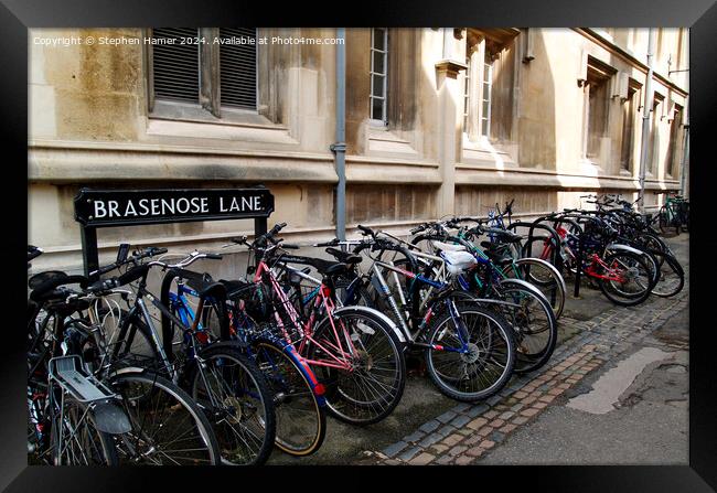 Oxford Bikes Framed Print by Stephen Hamer