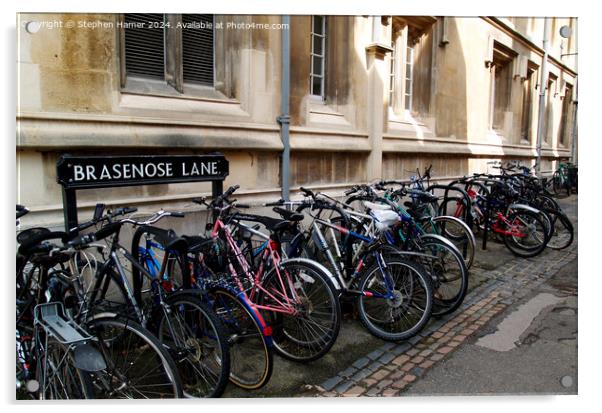 Oxford Bikes Acrylic by Stephen Hamer