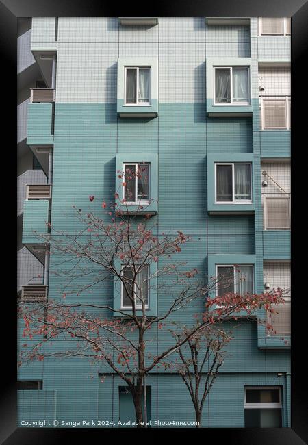 Mint apartment Framed Print by Sanga Park