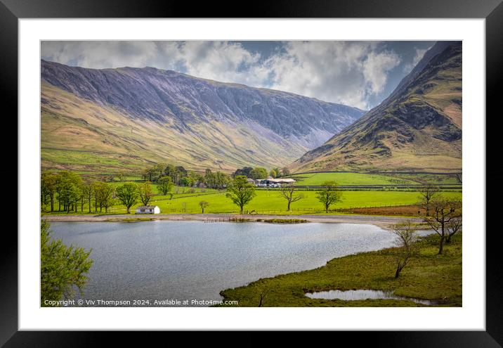 Beautiful Buttermere Framed Mounted Print by Viv Thompson