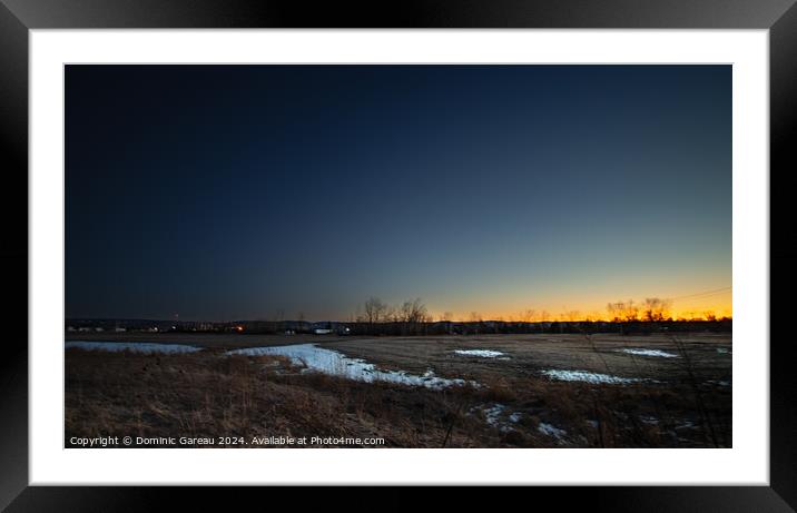 Sunrise In Early Spring Framed Mounted Print by Dominic Gareau
