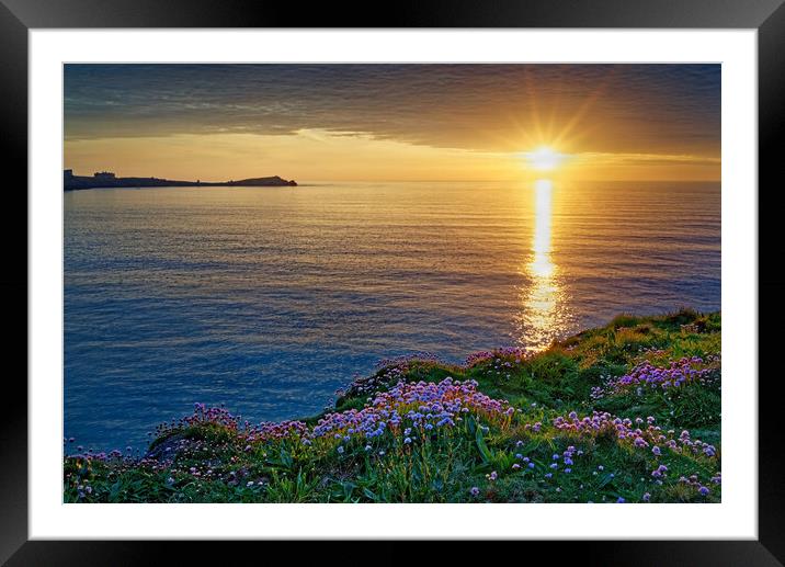 Newquay Sunset Framed Mounted Print by Darren Galpin