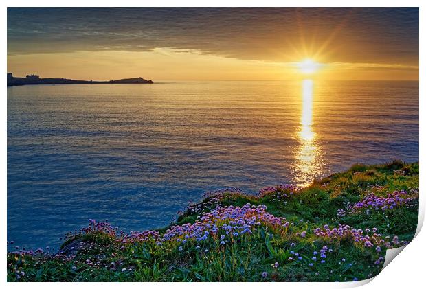 Newquay Sunset Print by Darren Galpin