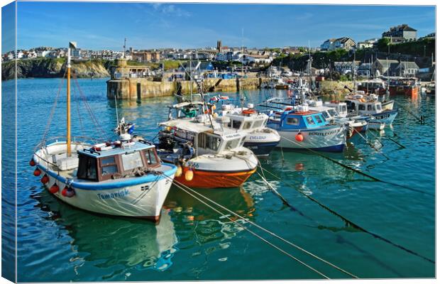 Newquay Harbour Canvas Print by Darren Galpin