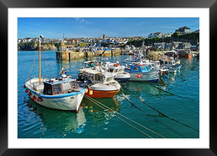 Newquay Harbour Framed Mounted Print by Darren Galpin