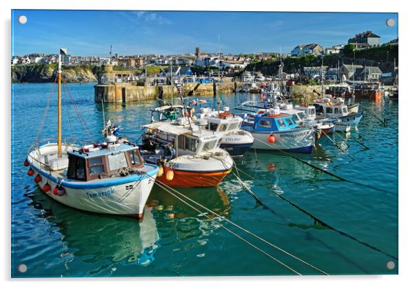Newquay Harbour Acrylic by Darren Galpin