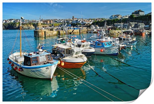 Newquay Harbour Print by Darren Galpin