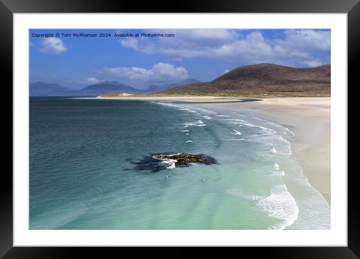 Luskentyre beach, Isle of Harris Framed Mounted Print by Tom McPherson