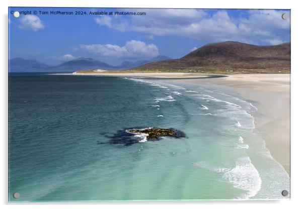 Luskentyre beach, Isle of Harris Acrylic by Tom McPherson