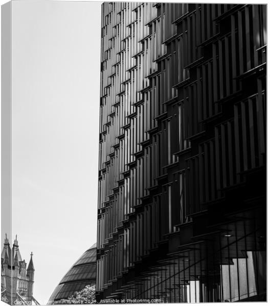 London Architecture  Canvas Print by Benjamin Brewty